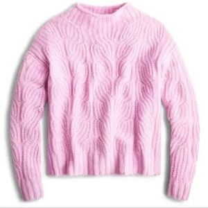 J Crew Alpaca blend sweater in pink, size L